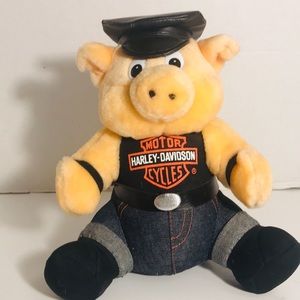 Vintage Harley Davidson Plush Pig Play x Play 1993